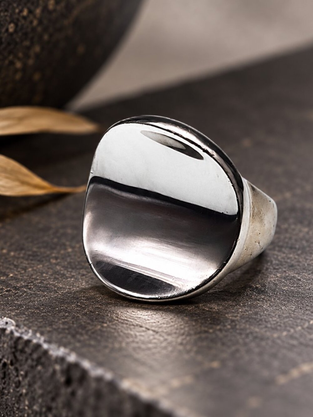 Robert Lee Morris .925 Concave 'Dome' style Ring Sz 6